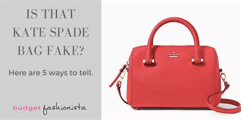 how to tell fake kate spade bag|is kate spade surprise authentic.